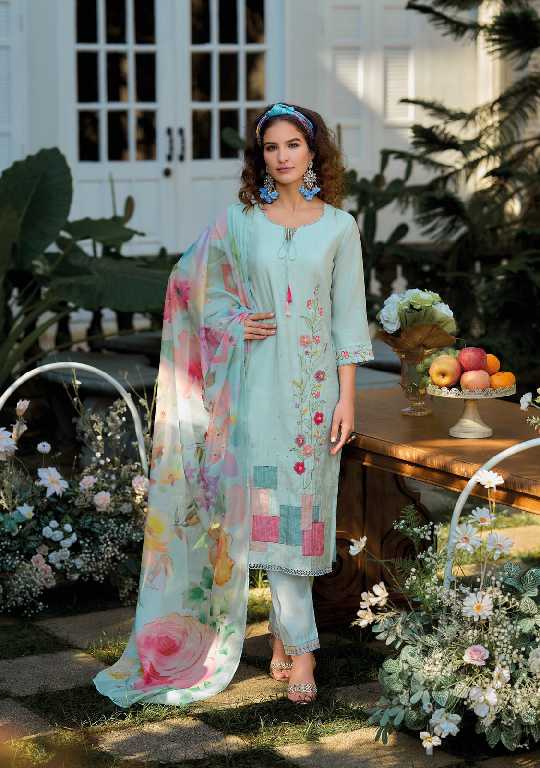 Kailee Voeux Wholesale Pure Viscose Pakistani Style Readymade 3 Piece Suits