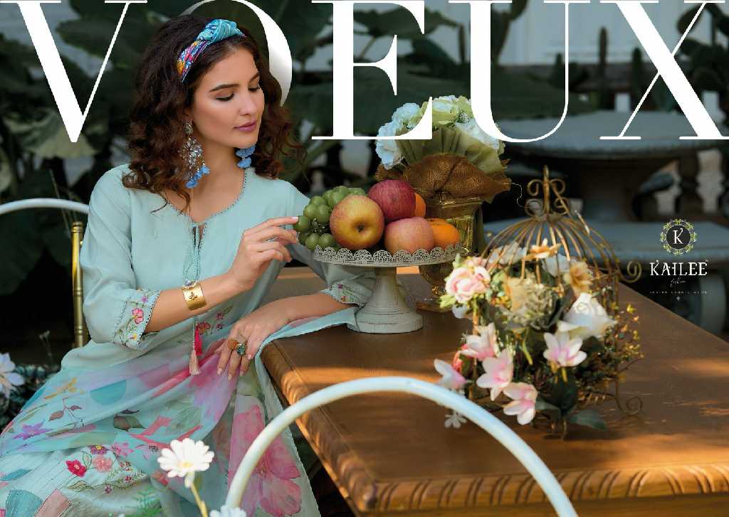 Kailee Voeux Wholesale Pure Viscose Pakistani Style Readymade 3 Piece Suits