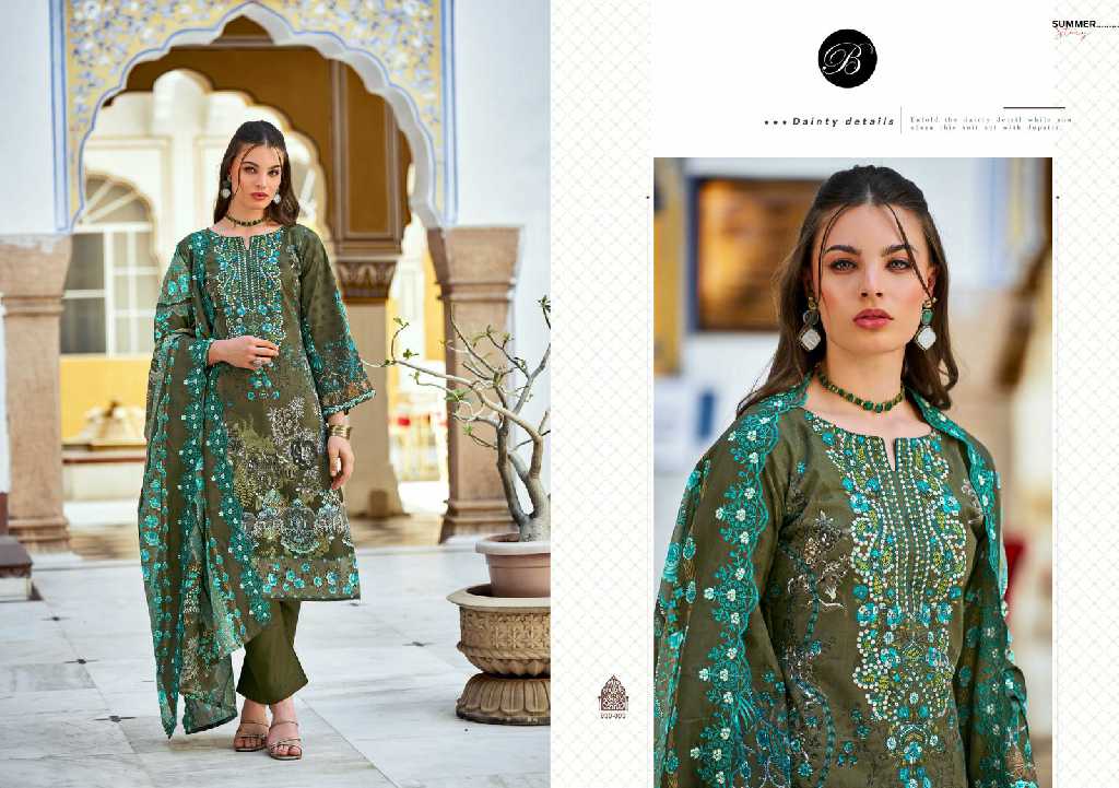 guzarish vol 21 by belliza designer cotton pakistani embroidery 3pcs dress