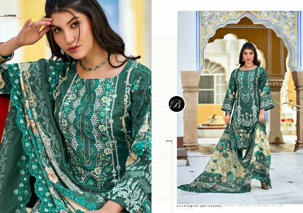 guzarish vol 21 by belliza designer cotton pakistani embroidery 3pcs dress