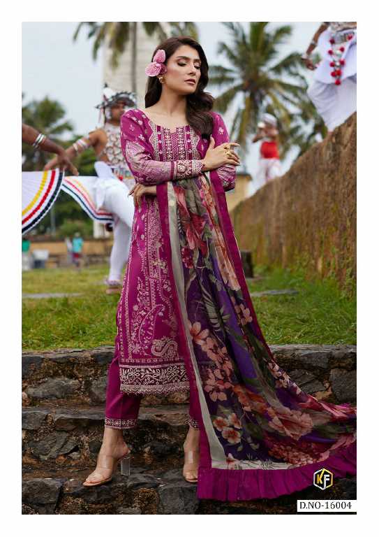 Kevalfab Maryum And Maria Vol-16 Wholesale Heavy Cotton Print Dress Material