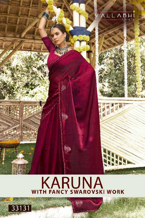Vallabhi Karuna Vol-1 Wholesale Chiffon With Abstract Print Sarees