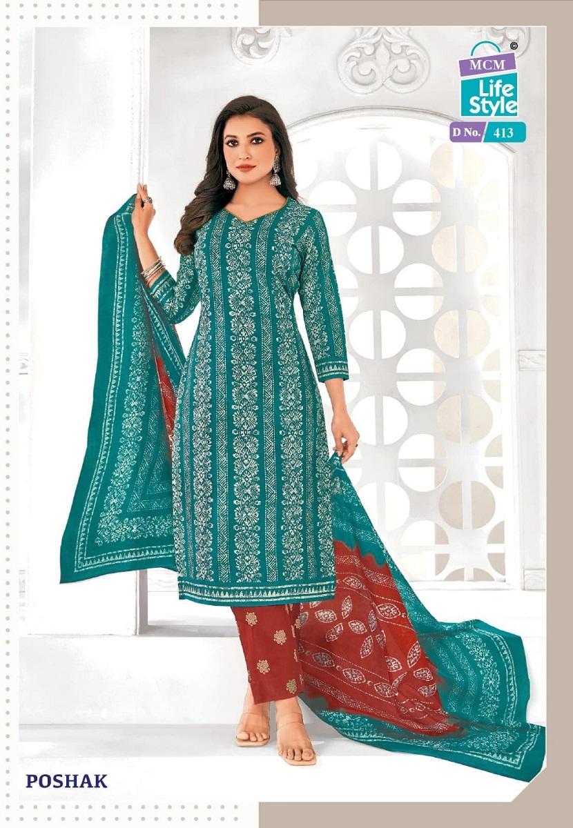 MCM Batik Print Poshak Vol-4 Wholesale Cotton Printed Dress Material