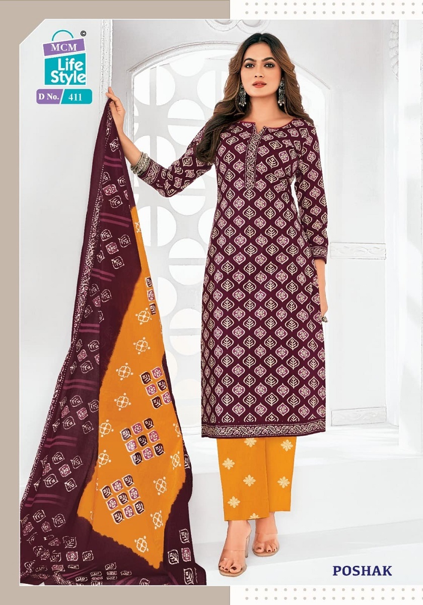 MCM Batik Print Poshak Vol-4 Wholesale Cotton Printed Dress Material