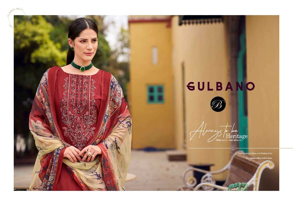 belliza designer gulbano rayon suits