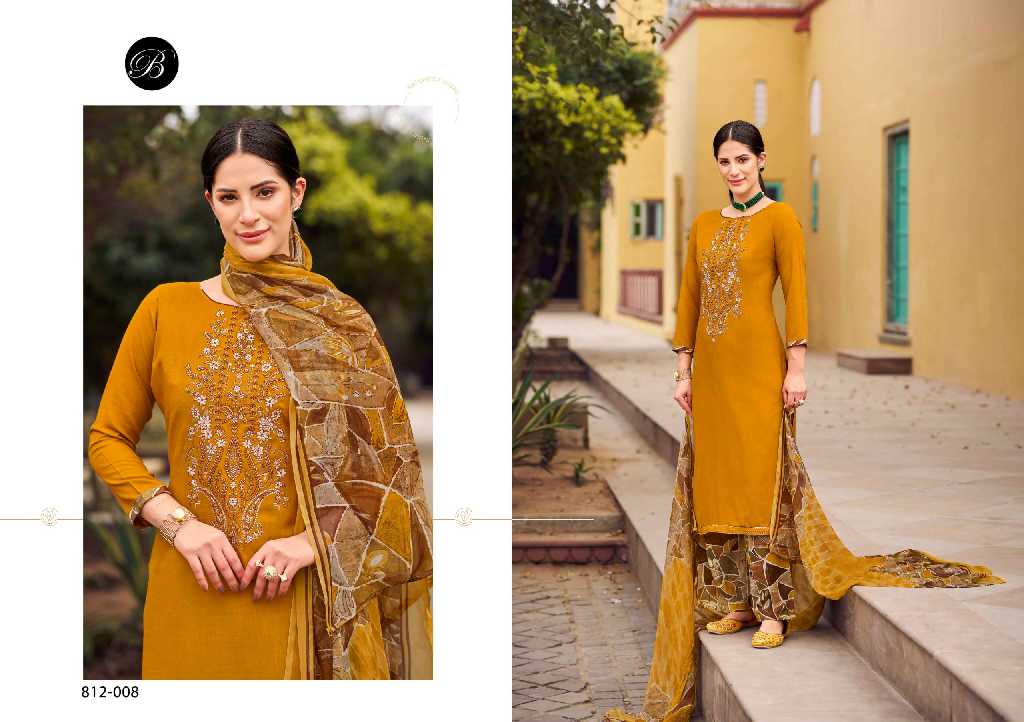belliza designer gulbano rayon suits