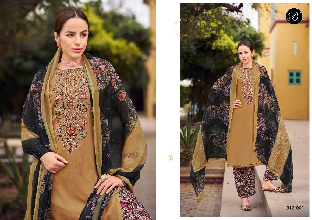 belliza designer gulbano rayon suits