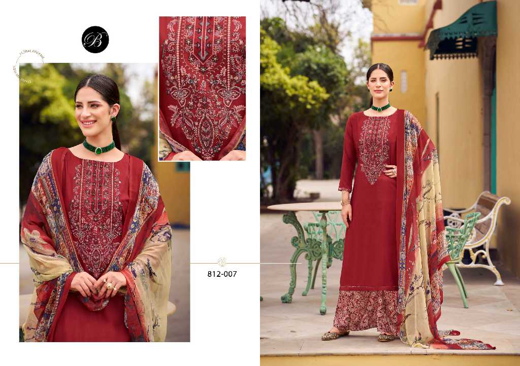 belliza designer gulbano rayon suits
