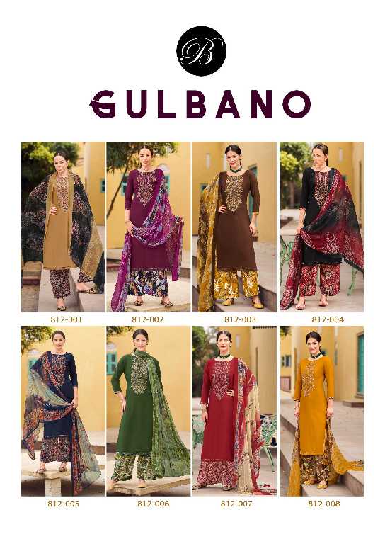 belliza designer gulbano rayon suits