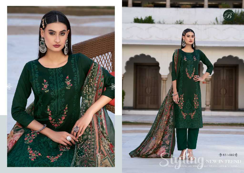 belliza zarqash vol 4 jam cotton unstitched suits