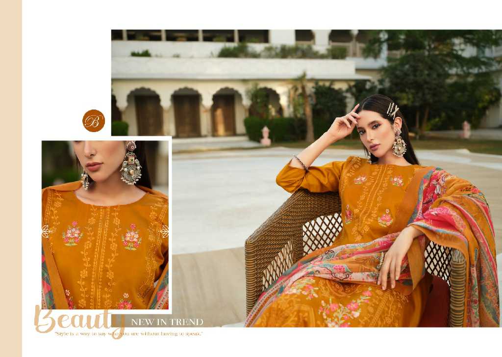 belliza zarqash vol 4 jam cotton unstitched suits
