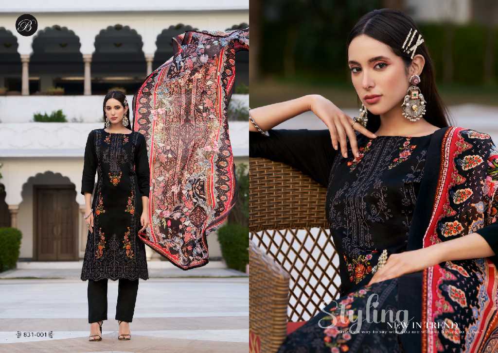 belliza zarqash vol 4 jam cotton unstitched suits