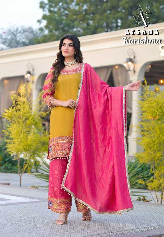 Afsana Karishma Wholesale Pakistani Style Designer Suits Combo