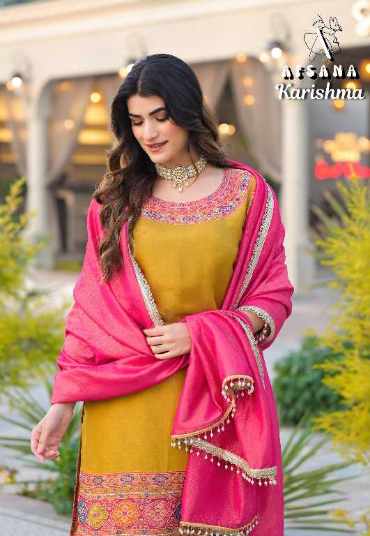 Afsana Karishma Wholesale Pakistani Style Designer Suits Combo