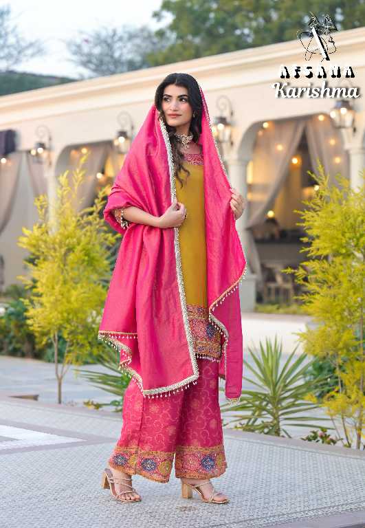 Afsana Karishma Wholesale Pakistani Style Designer Suits Combo