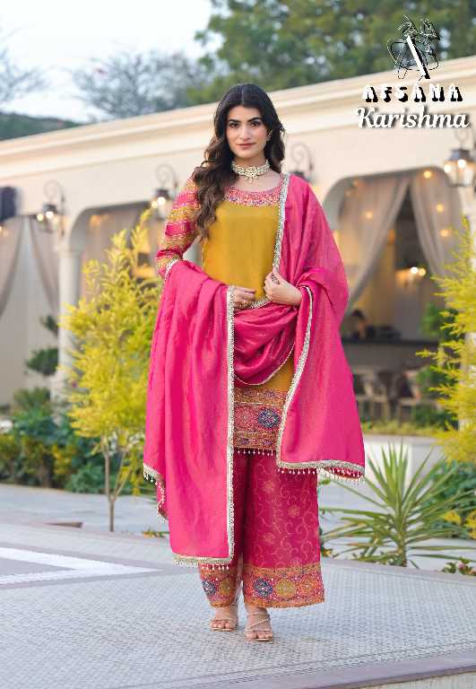 Afsana Karishma Wholesale Pakistani Style Designer Suits Combo