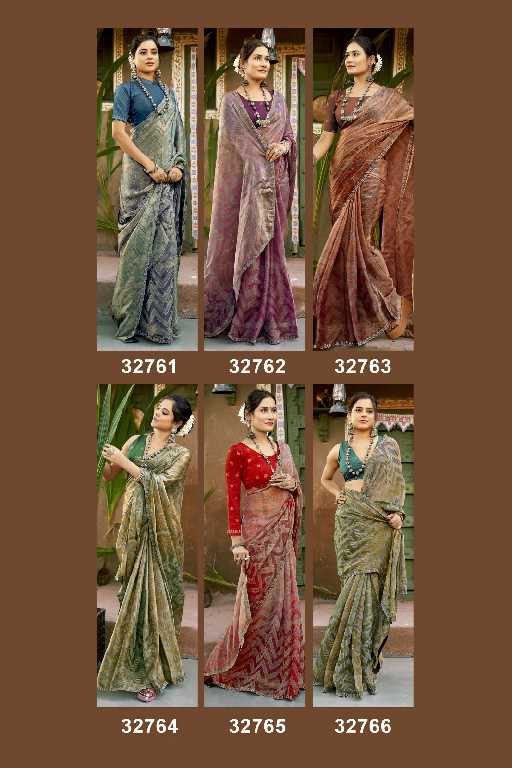 Vallabhi Karuna Vol-6 Wholesale Chiffon With Abstract Print Sarees
