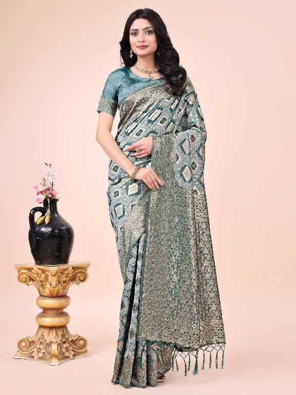 shubhangi by astita fancy designer cotton fabric saree wholesale with latkan