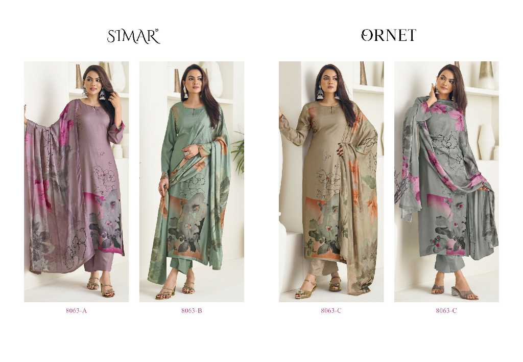 Glossy Simar Ornet Wholesale Cotton Digital Print With Handwork Salwar Suits