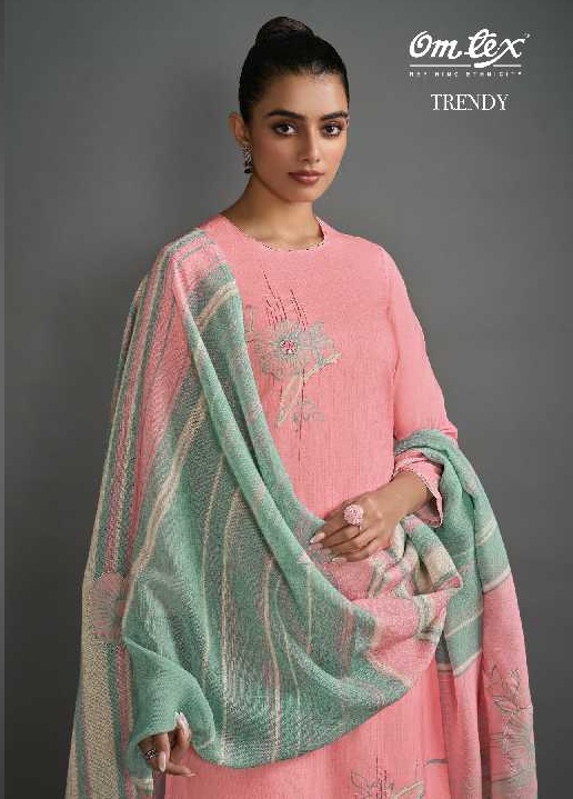Omtex Trendy Wholesale Lawn Cotton With Hand Work Salwar Suits