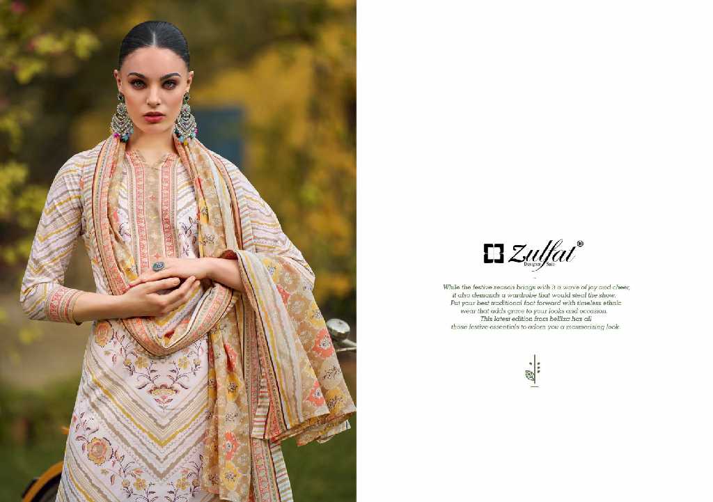 ZULFAT DESIGNER FARHANA VOL 10 COTTON EXCLUSIVE DESIGN PAKISTANI SALWAR SUIT