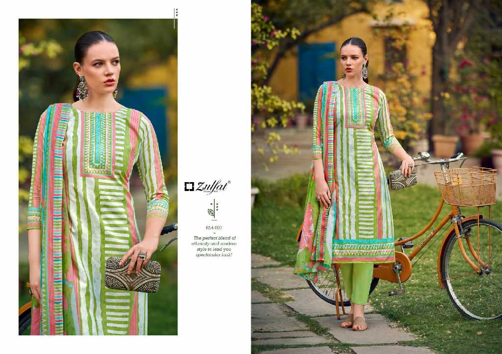 ZULFAT DESIGNER FARHANA VOL 10 COTTON EXCLUSIVE DESIGN PAKISTANI SALWAR SUIT