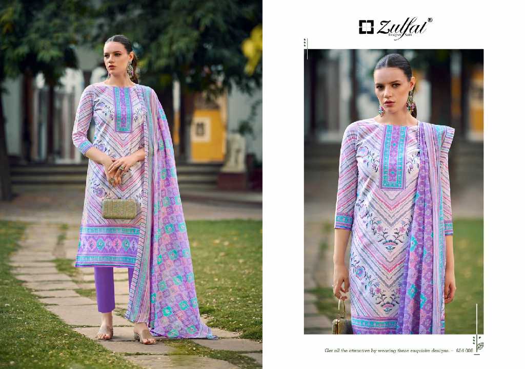 ZULFAT DESIGNER FARHANA VOL 10 COTTON EXCLUSIVE DESIGN PAKISTANI SALWAR SUIT