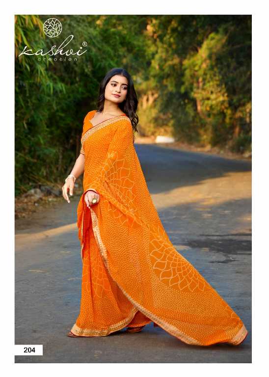 Kashvi Chuneri Vol-2 Wholesale Mono Georgette With Coding Work Sarees