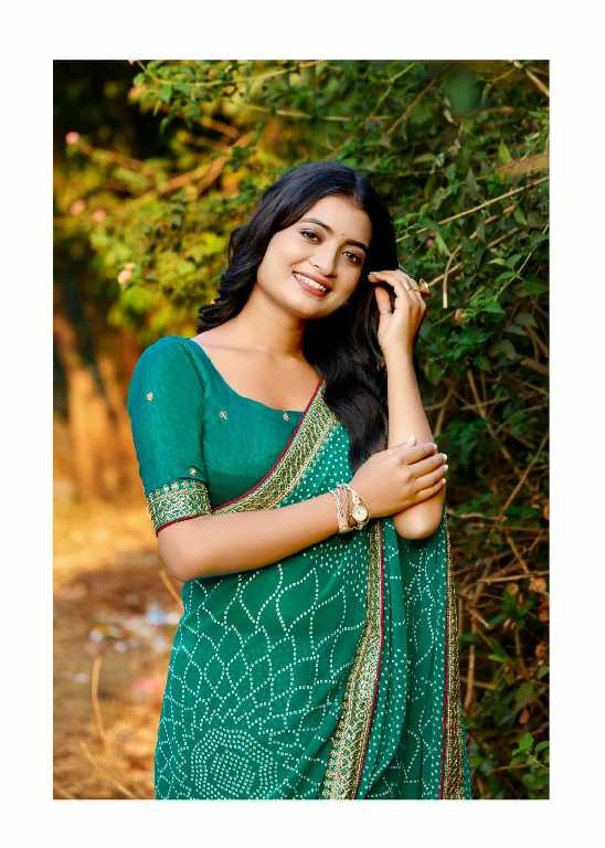 Kashvi Chuneri Vol-2 Wholesale Mono Georgette With Coding Work Sarees