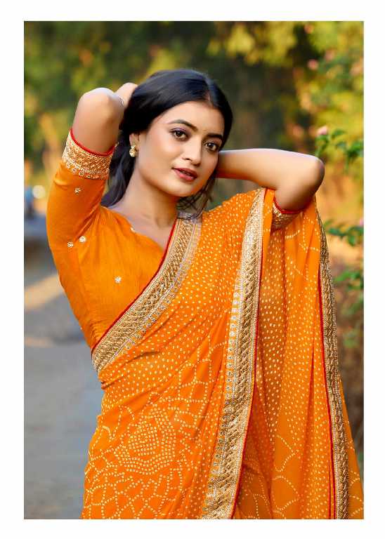 Kashvi Chuneri Vol-2 Wholesale Mono Georgette With Coding Work Sarees