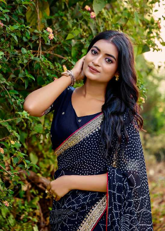 Kashvi Chuneri Vol-2 Wholesale Mono Georgette With Coding Work Sarees