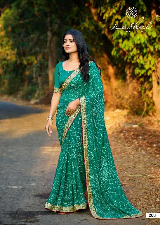 Kashvi Chuneri Vol-2 Wholesale Mono Georgette With Coding Work Sarees