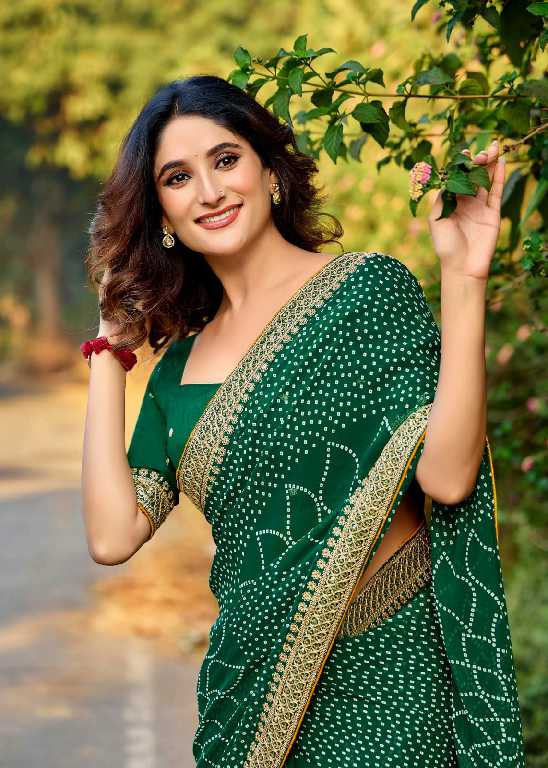 Kashvi Chuneri Vol-2 Wholesale Mono Georgette With Coding Work Sarees