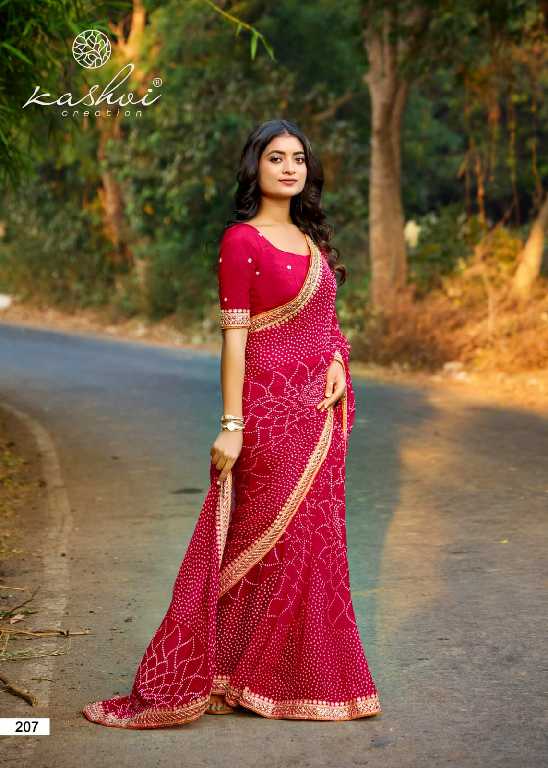 Kashvi Chuneri Vol-2 Wholesale Mono Georgette With Coding Work Sarees