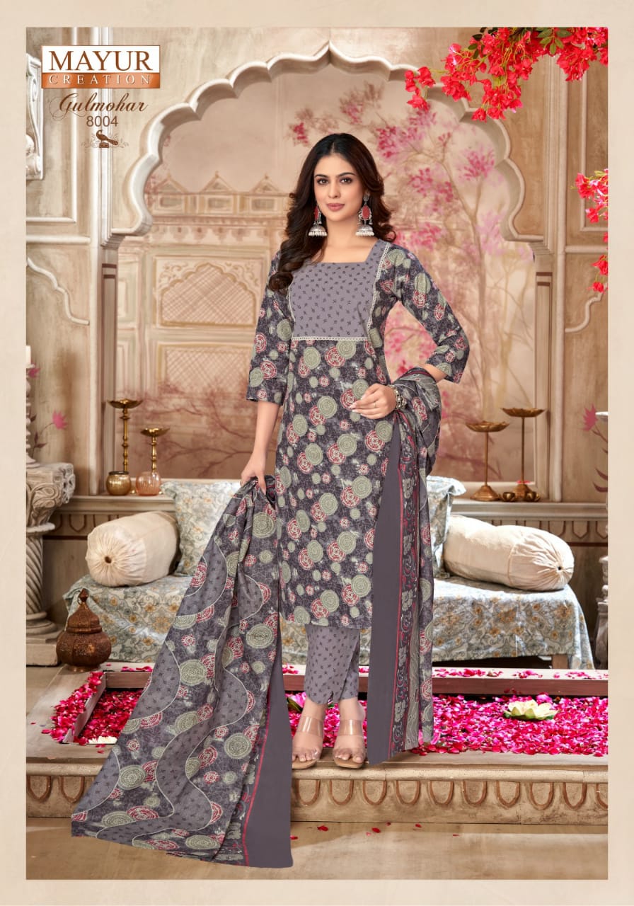MAYUR CREATION GULMOHAR VOL 8 COTTON PRINT DRESS MATERIAL