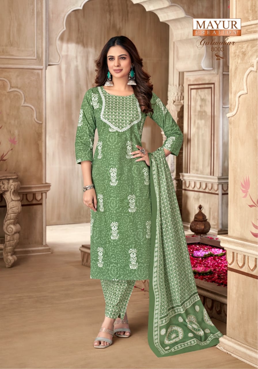 MAYUR CREATION GULMOHAR VOL 8 COTTON PRINT DRESS MATERIAL
