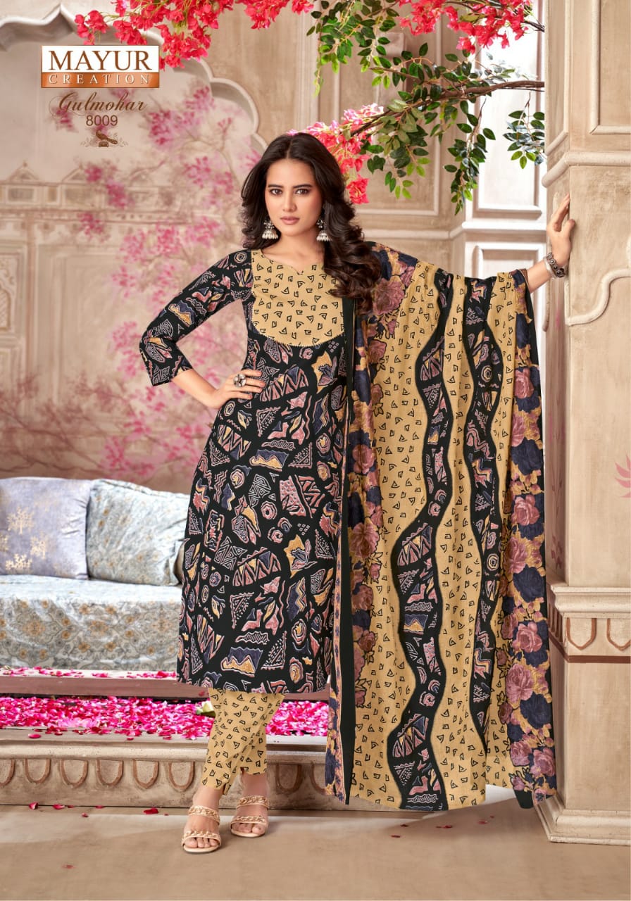 MAYUR CREATION GULMOHAR VOL 8 COTTON PRINT DRESS MATERIAL