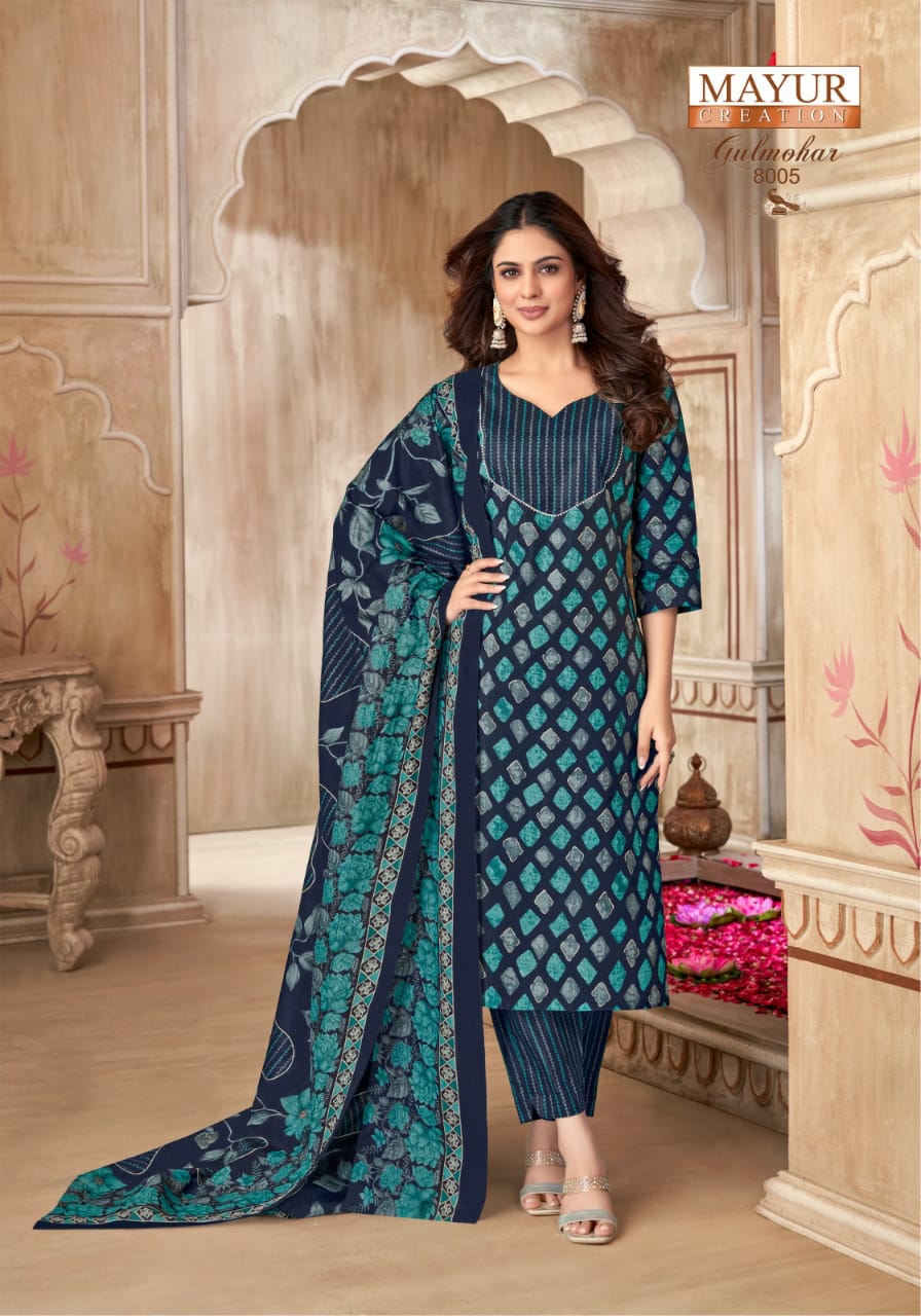 MAYUR CREATION GULMOHAR VOL 8 COTTON PRINT DRESS MATERIAL