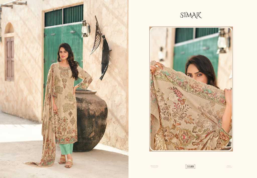 Glossy Simar Saima Vol-10 Wholesale Fine Cotton With Embroidery Work Salwar Suits