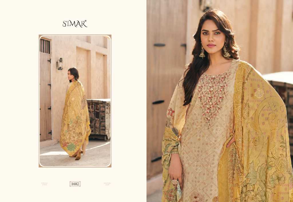 Glossy Simar Saima Vol-10 Wholesale Fine Cotton With Embroidery Work Salwar Suits