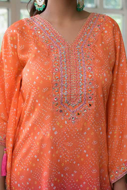 Afsana Uzairah Wholesale Pure Viscose Muslin Kaftan Work Style Combo