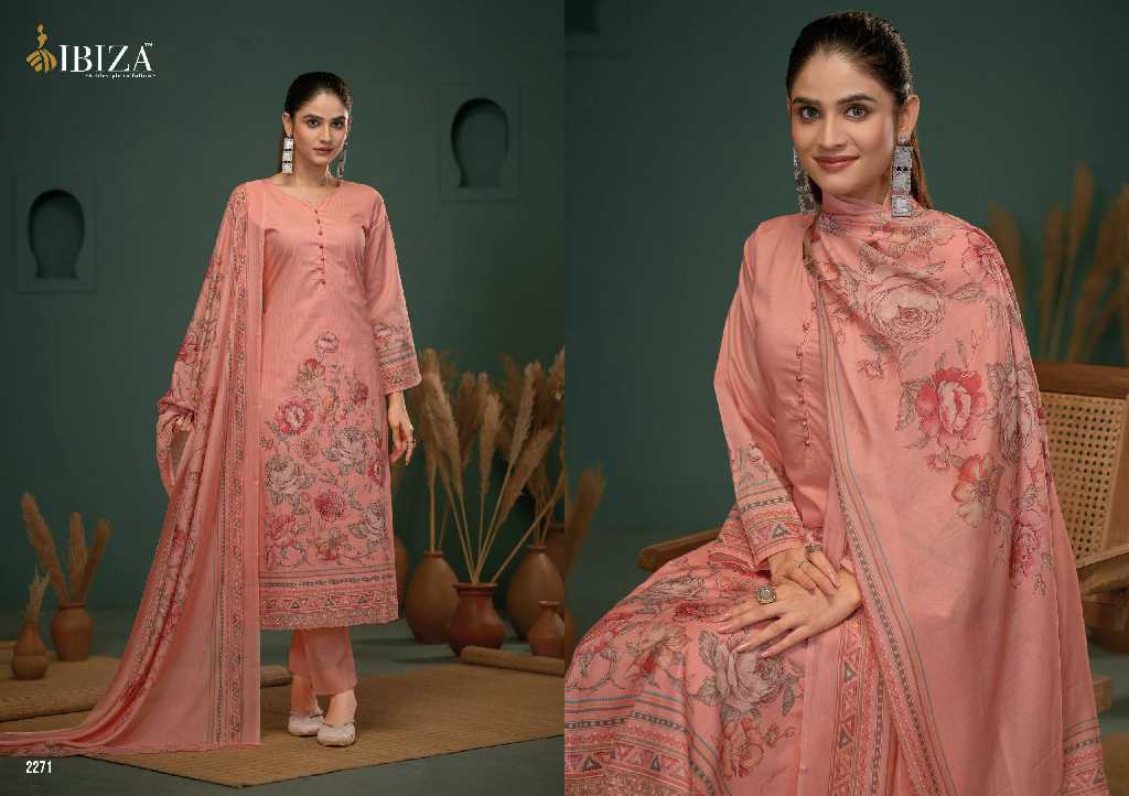 Ibiza Priyanshi Wholesale Pure Lawn Cotton With Embroidery Work Salwar Suits