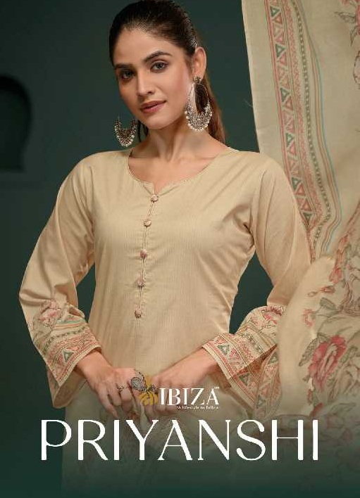 Ibiza Priyanshi Wholesale Pure Lawn Cotton With Embroidery Work Salwar Suits