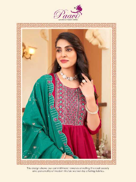 Paavis Ankita Vol-3 Wholesale Heavy Roman Kurti With Pant And Dupatta