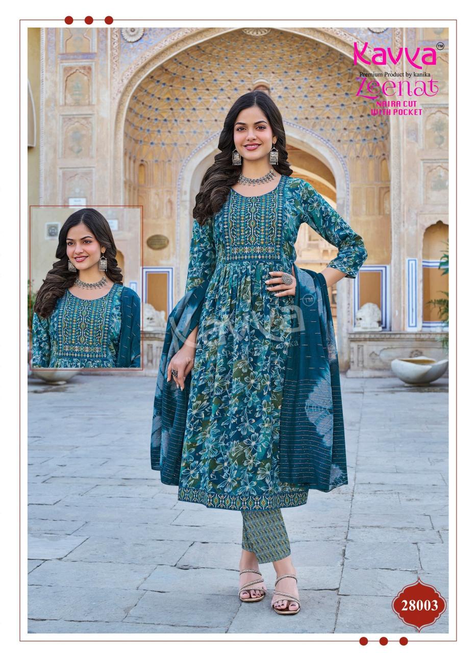 KAVYA PRESENTS ZEENAT VOL 28 CLASSY NAYRA CUT CAPSULE FOIL PRINT FULL STITCH BIG SIZE SALWAR SUIT