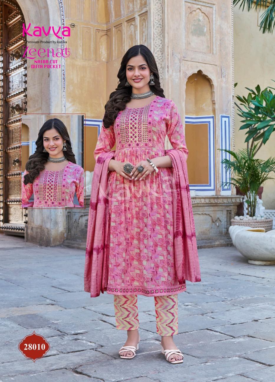 KAVYA PRESENTS ZEENAT VOL 28 CLASSY NAYRA CUT CAPSULE FOIL PRINT FULL STITCH BIG SIZE SALWAR SUIT