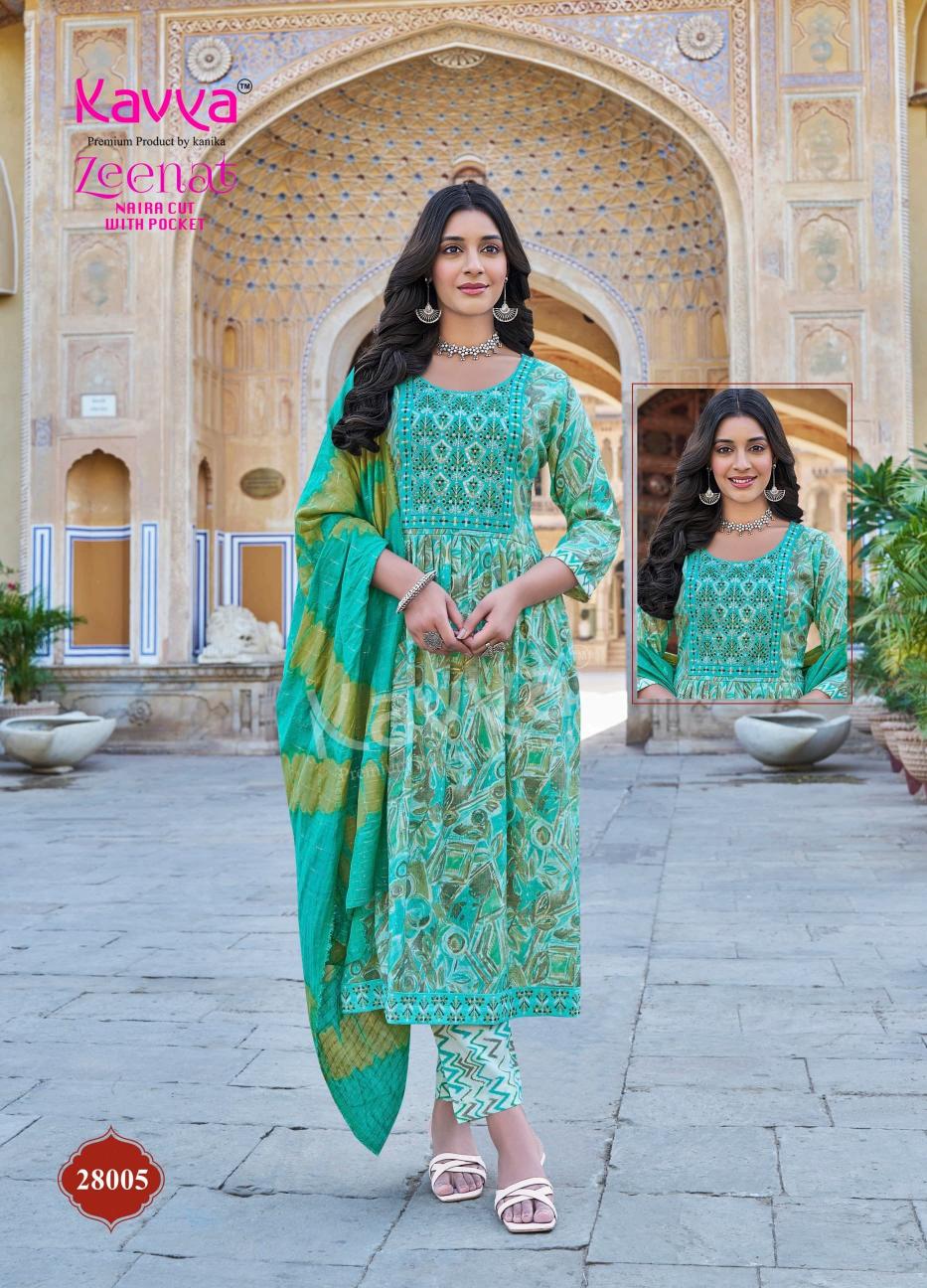 KAVYA PRESENTS ZEENAT VOL 28 CLASSY NAYRA CUT CAPSULE FOIL PRINT FULL STITCH BIG SIZE SALWAR SUIT