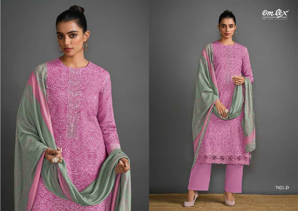 omtex glamour gaze lawn cotton hit design fancy dress material