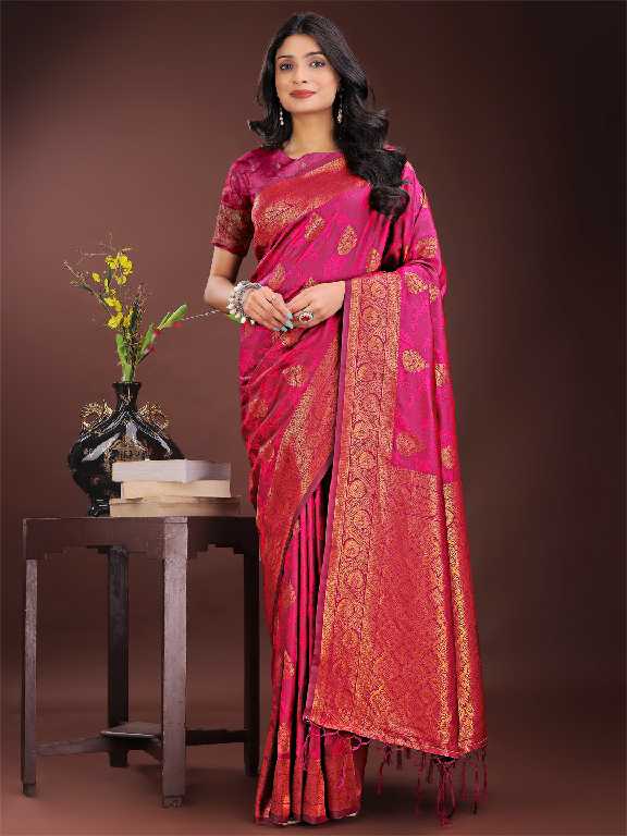 paalki by astita fancy designer silk fabric saree wholesale with fancy latkan