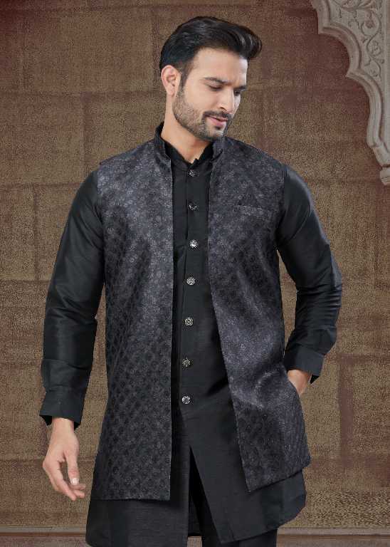 Outluk Vol-135 Wholesale Open Jacket With Tone to Tone Front Open Kurta Pajama Collection